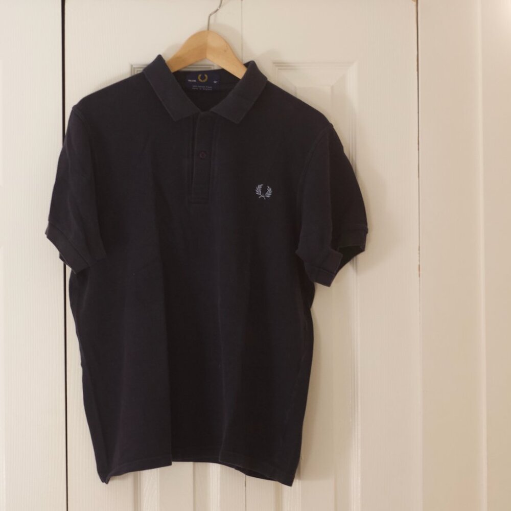 Fred Perry Embroidered Logo Polo Shirt in Navy (Model M3)